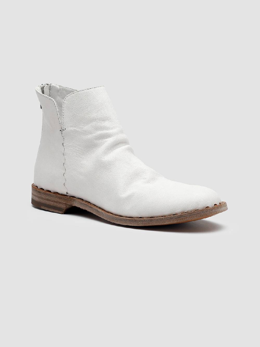 Officine Creative GRAPHITE 005 Stivaletti in Pelle Bianca Latest fashion