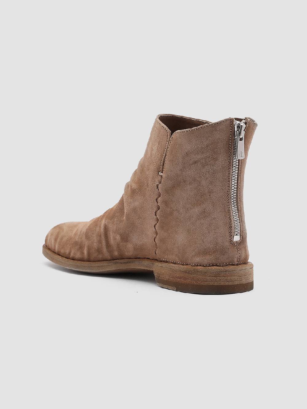 Officine Creative GRAPHITE 005 Stivaletti in Pelle Scamosciata Marrone Online Outlet