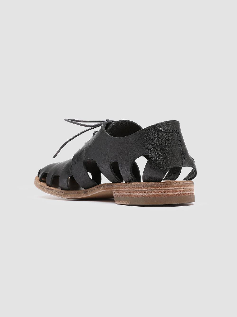 Officine Creative GRAPHITE 008 Derby in Pelle Nera Offerta temporanea