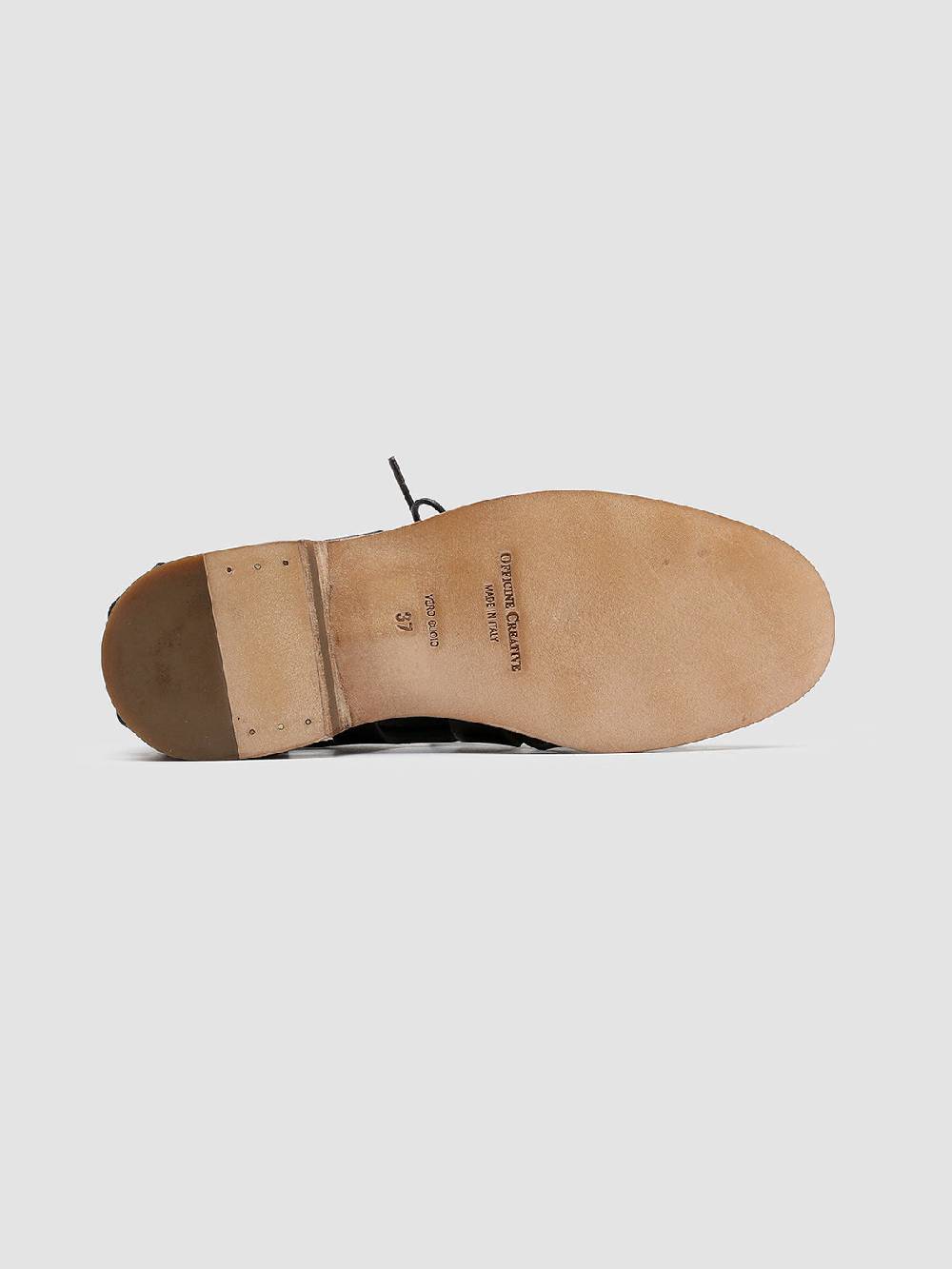 Officine Creative GRAPHITE 008 Derby in Pelle Nera Offerta temporanea