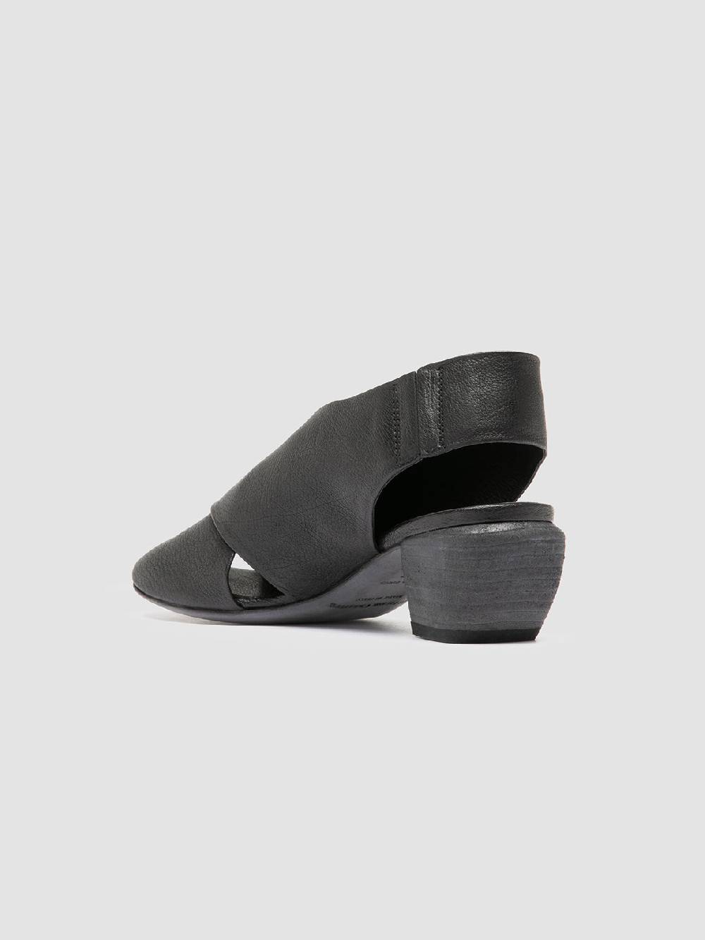Officine Creative HELYETTE 024 Black Leather Slide Sandals Offerte esclusive