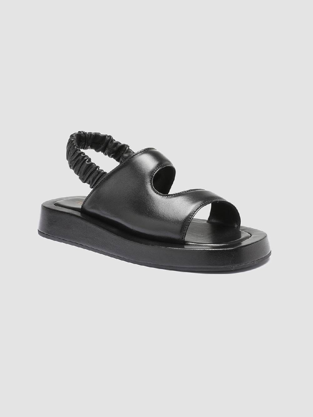 Officine Creative PATTY 005 Sandali in Pelle Nera Grandi sconti