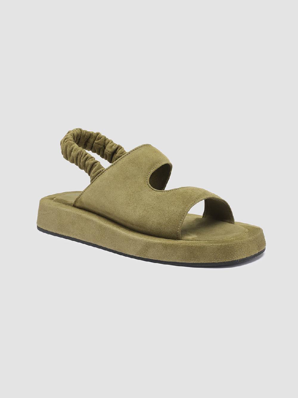 Officine Creative PATTY 005 Sandali in Pelle Scamosciata Verde Nuovi prodotti