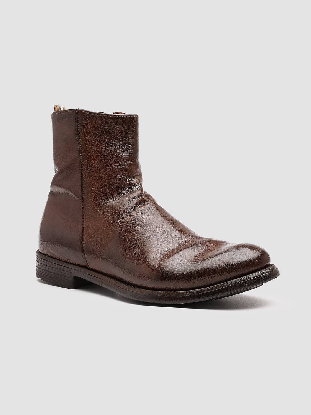 Officine Creative HIVE 010 Stivali in Pelle Marrone Offerte stagionali