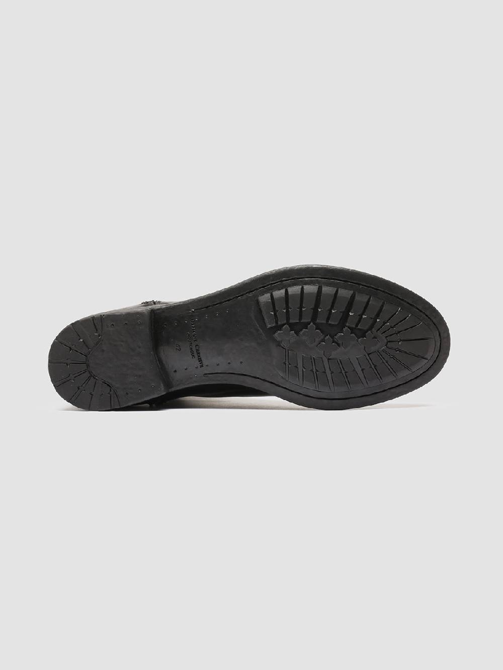 Officine Creative HIVE 054 Stivali Zip in Pelle Nera Offerta settimanale