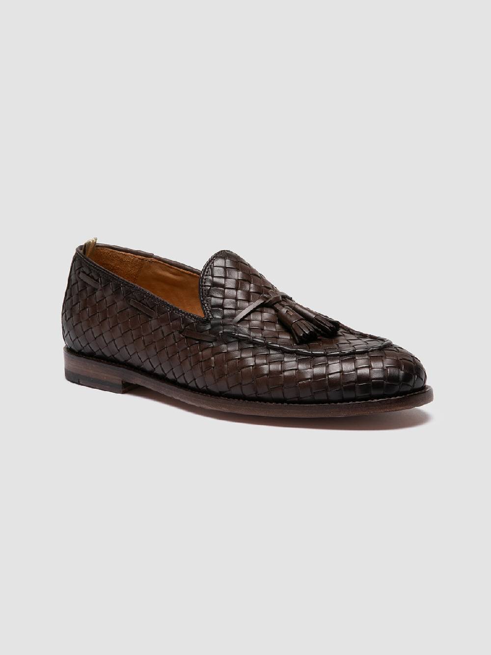 Officine Creative OPERA 004 Mocassini con Nappine in Pelle Marrone Fino al 50% di sconto