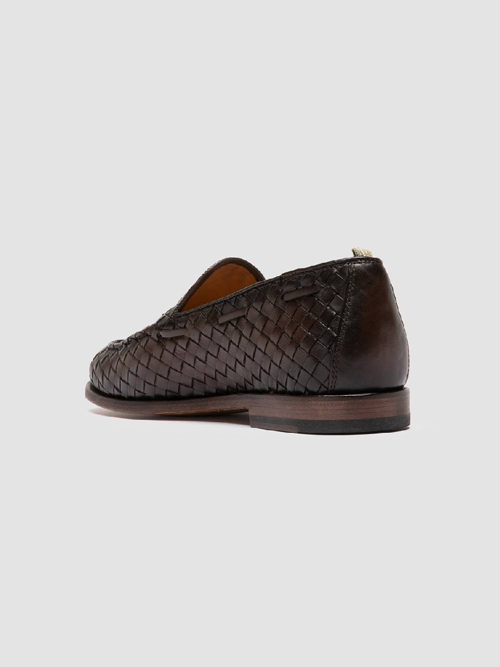 Officine Creative OPERA 004 Mocassini con Nappine in Pelle Marrone Fino al 50% di sconto