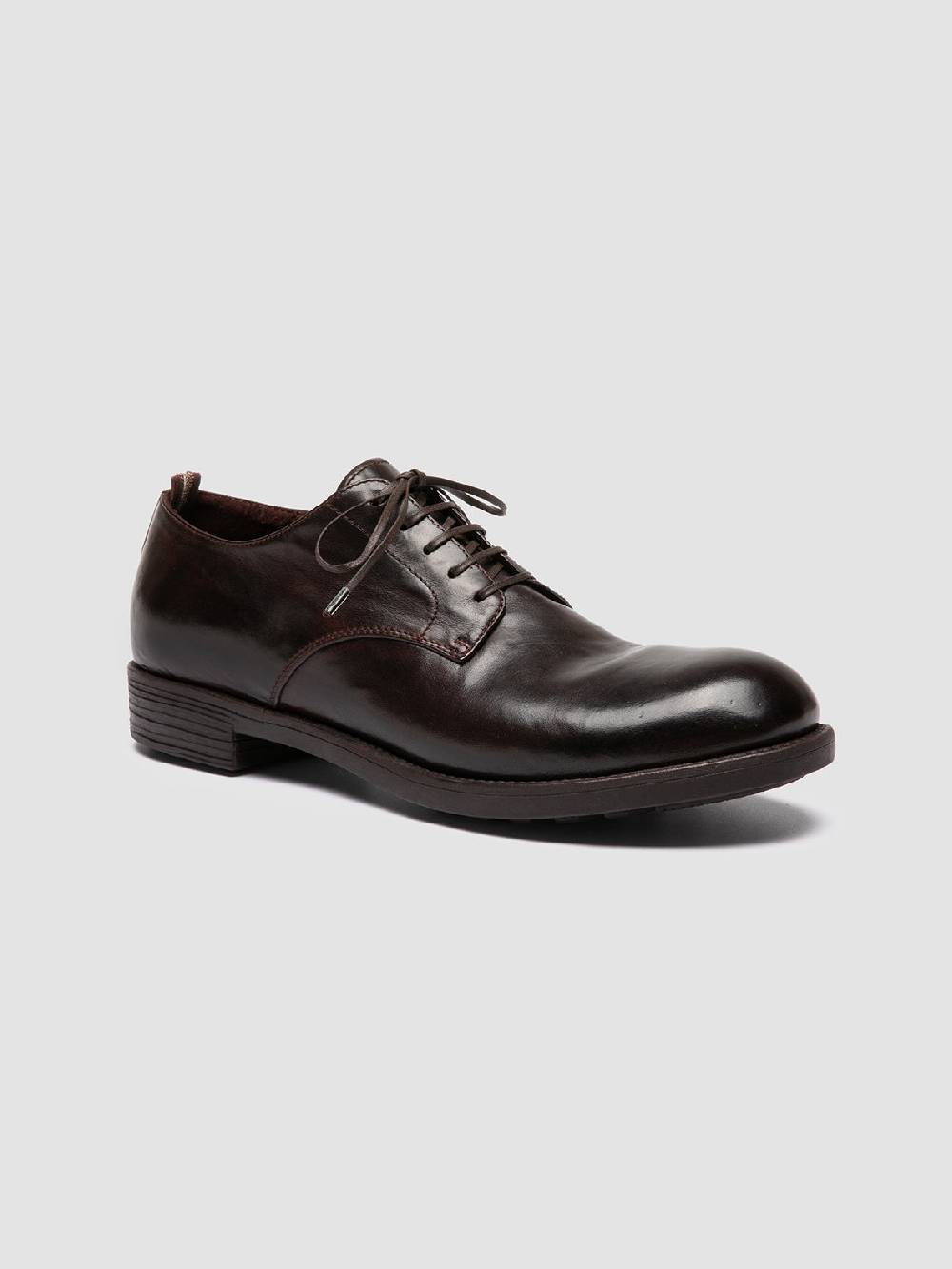 Officine Creative SARGEANT 001 Derby in Pelle Marrone Fino al 60% di sconto