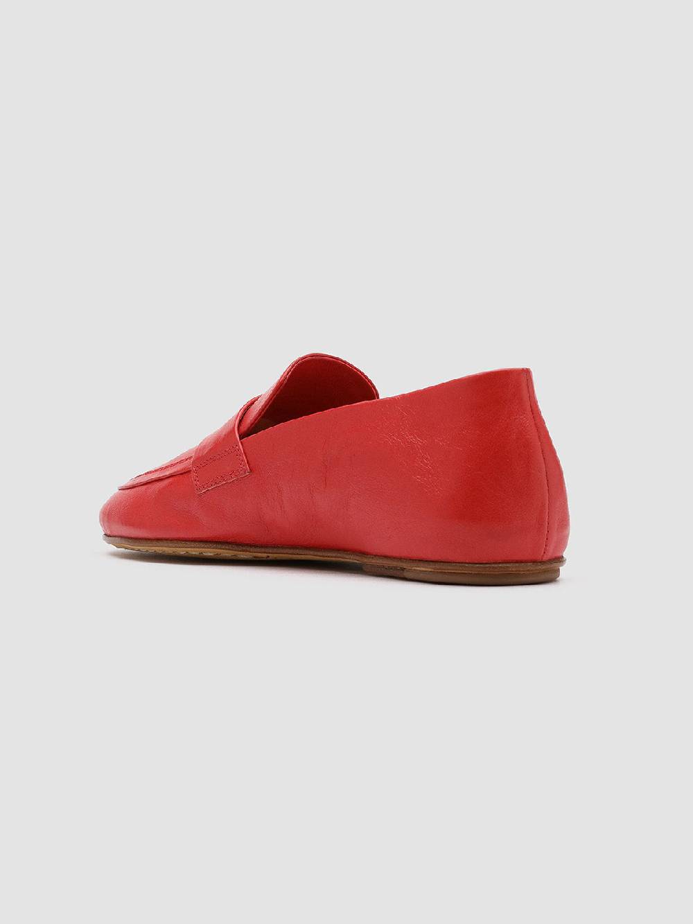 Officine Creative BESSIE 004 Mocassini in Pelle Rossa Fino al 55% di sconto
