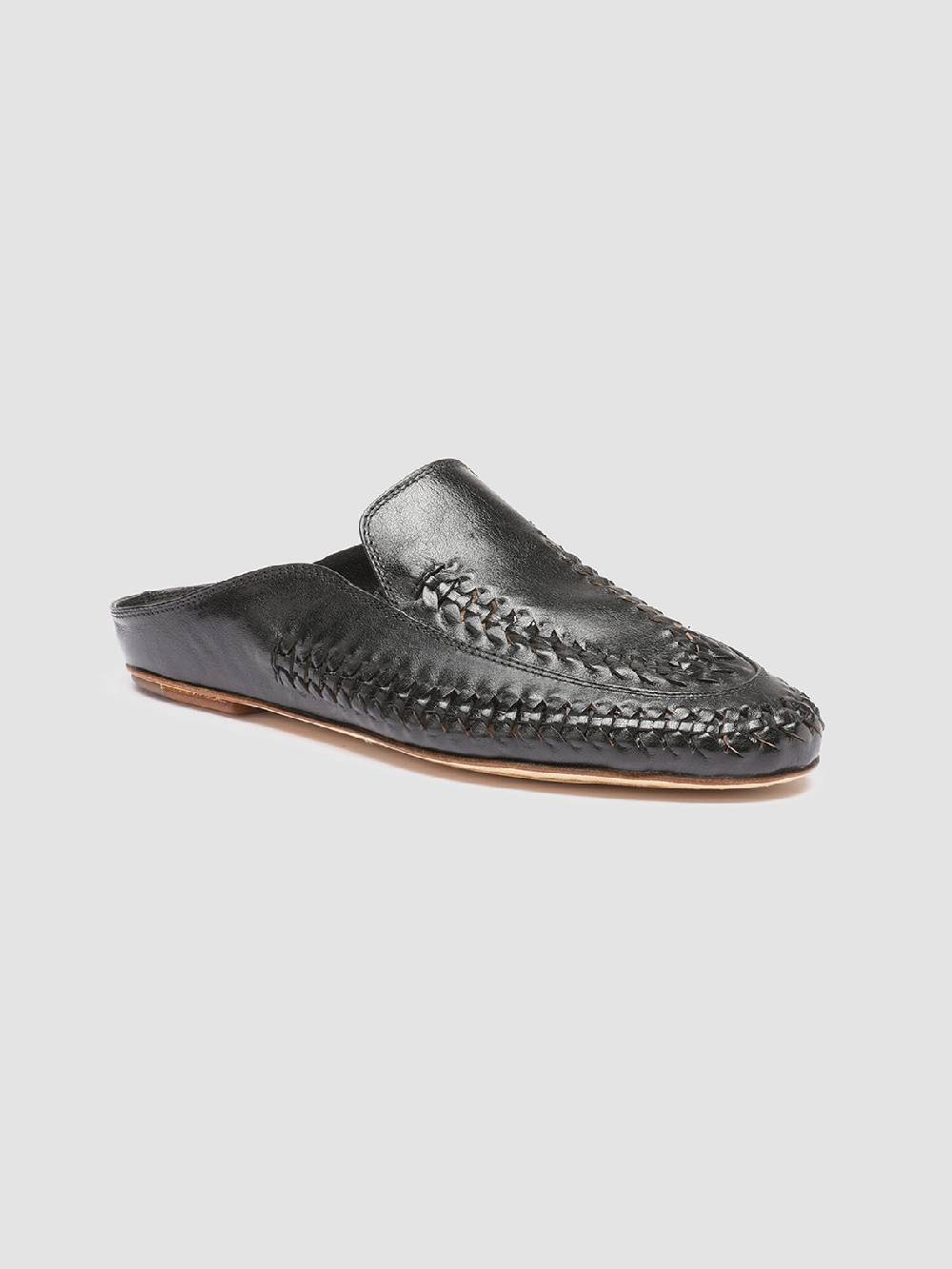 Officine Creative BESSIE 008 Sabot in Pelle Nera Discount Store per i nuovi prodotti
