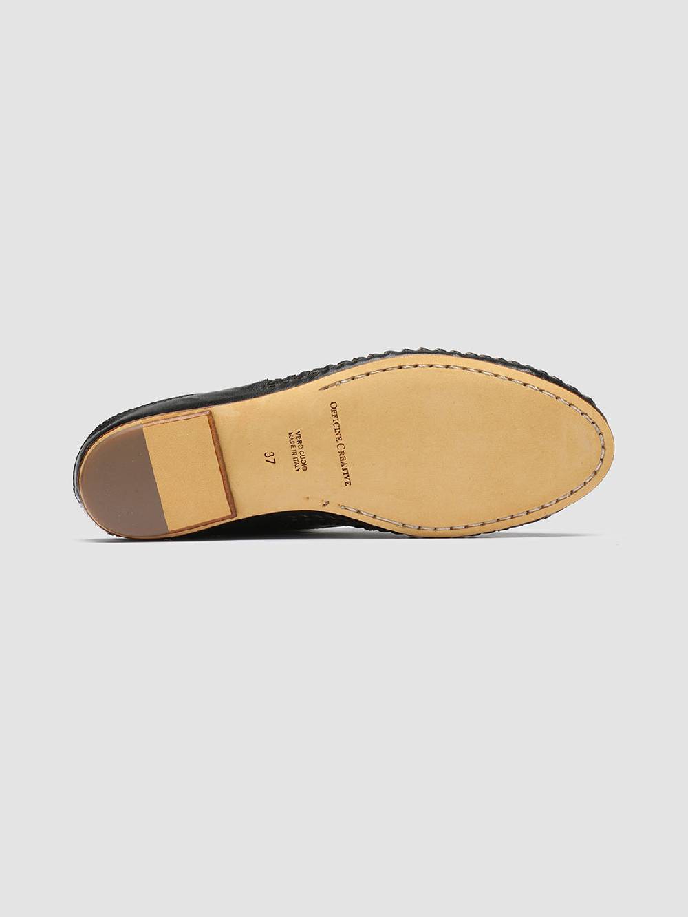 Officine Creative BESSIE 008 Sabot in Pelle Nera Discount Store per i nuovi prodotti