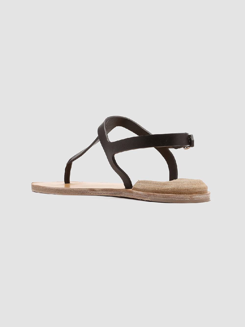 Officine Creative CONTRAIRE 007 Sandali in Nappa Nera 50% di sconto con spedizione gratuita