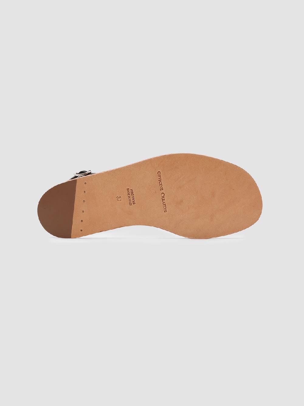 Officine Creative CONTRAIRE 007 Sandali in Nappa Nera 50% di sconto con spedizione gratuita
