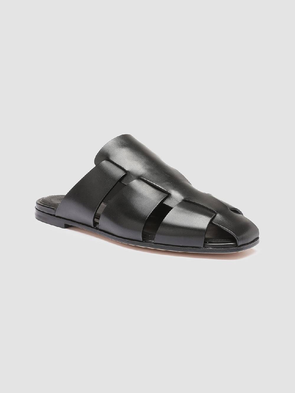 Officine Creative CUBA 001 Sabot in Pelle Nera Limitato a 3 giorni