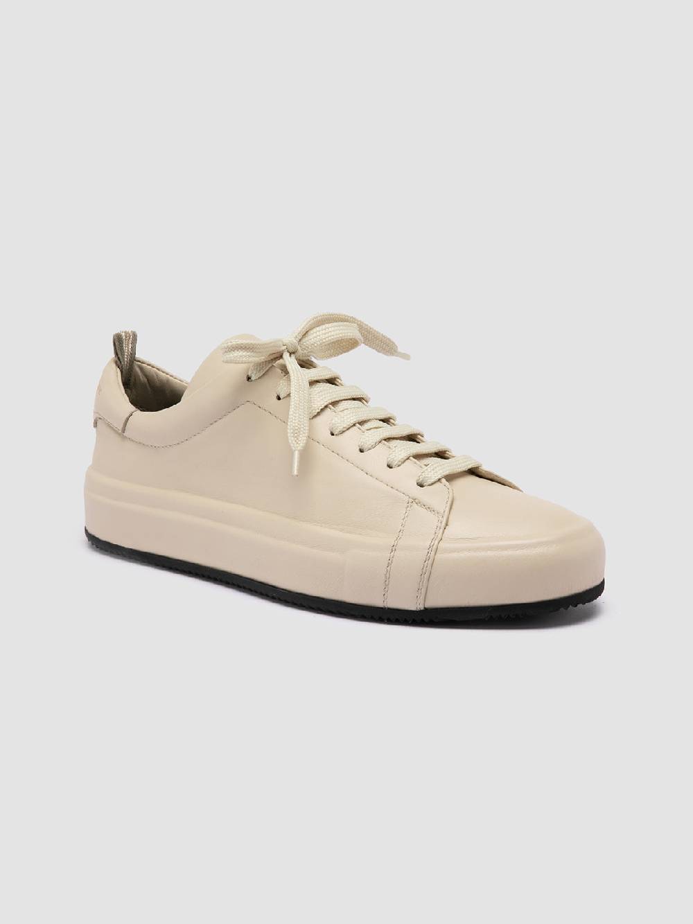 Officine Creative EASY 101 Sneakers Basse in Pelle Avorio In vendita