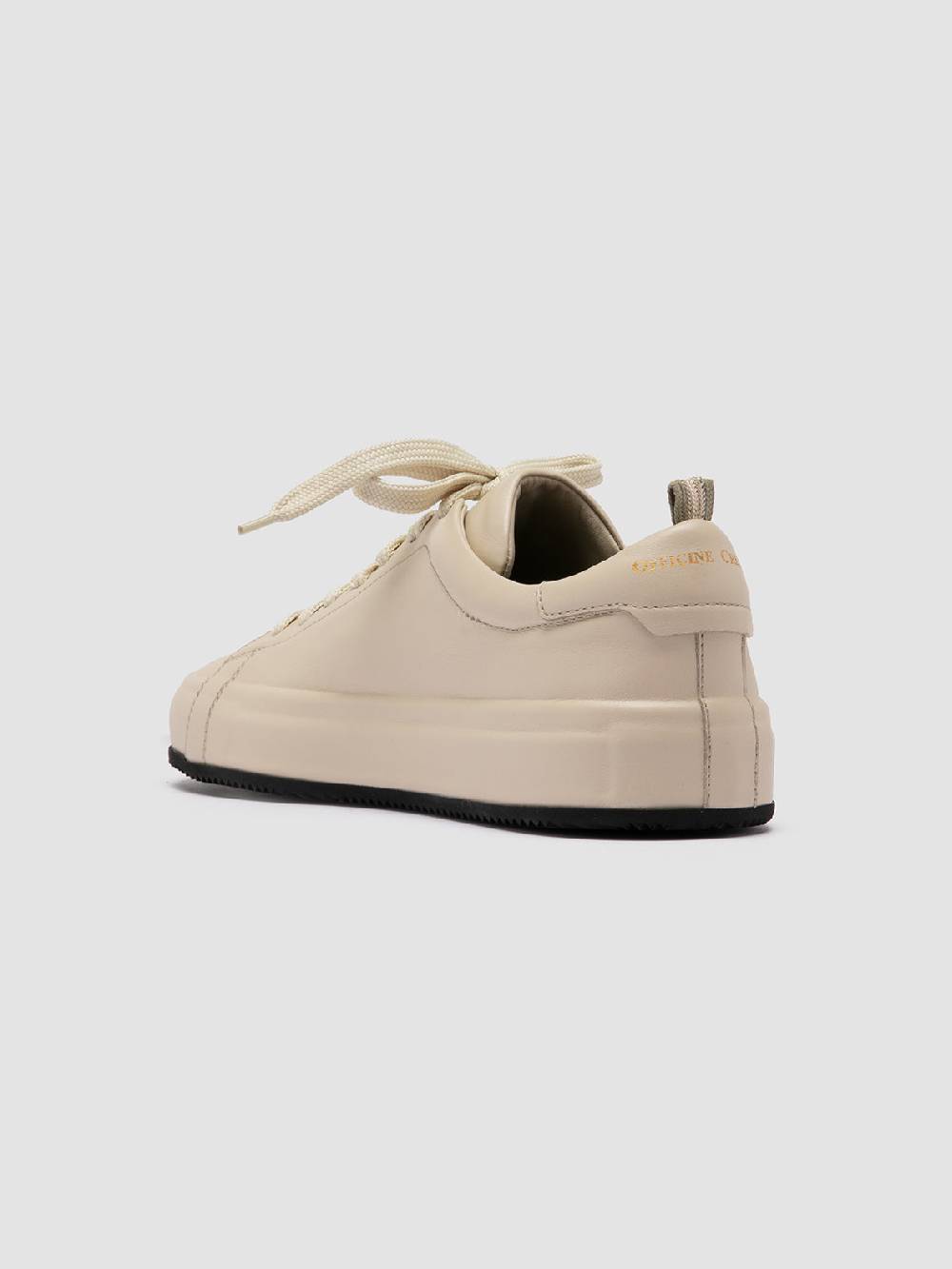 Officine Creative EASY 101 Sneakers Basse in Pelle Avorio In vendita