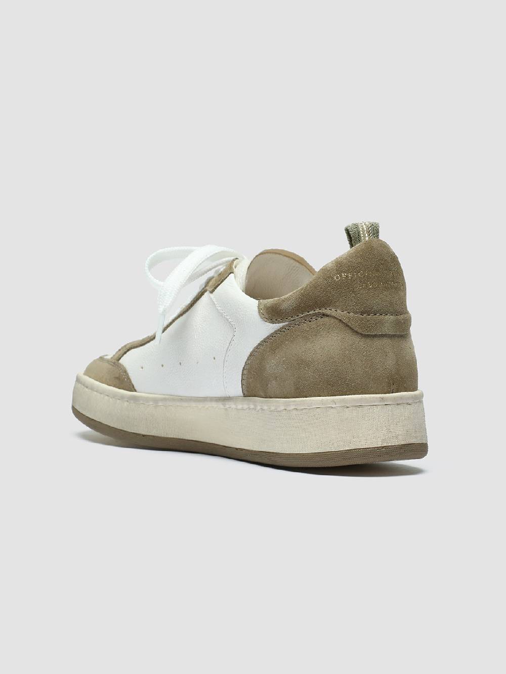 Officine Creative MAGIC 101 Sneakers in Pelle e Camoscio Bianco Duty-free