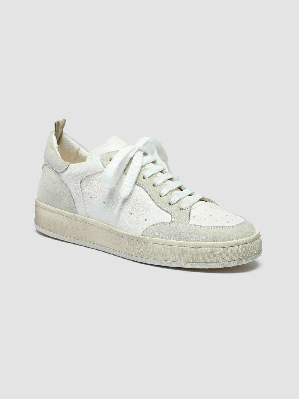 Officine Creative MAGIC 101 Sneakers in Pelle e Camoscio Bianco 50% di sconto per tempo limitato