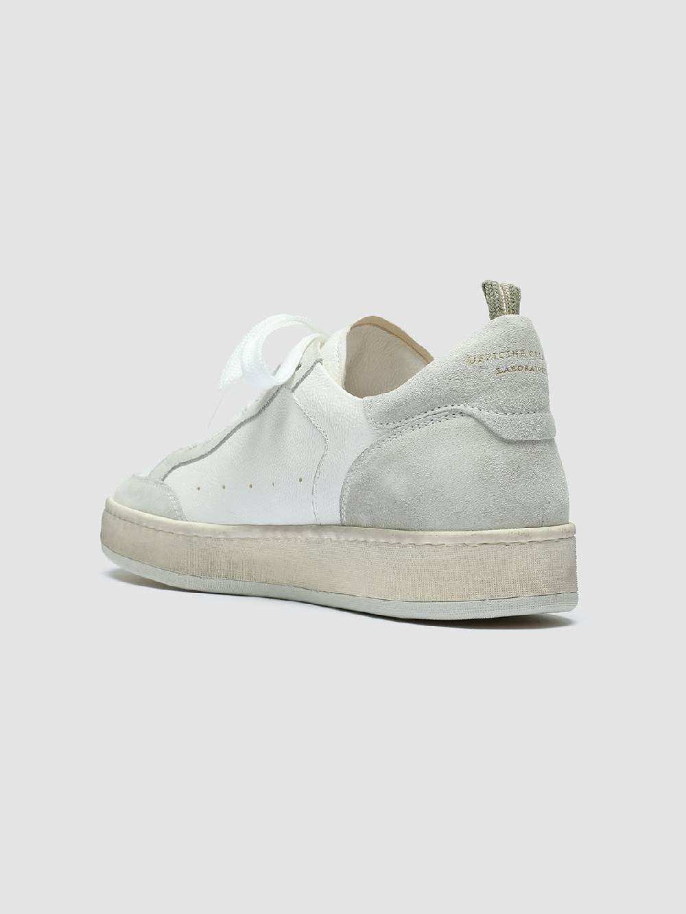 Officine Creative MAGIC 101 Sneakers in Pelle e Camoscio Bianco 50% di sconto per tempo limitato