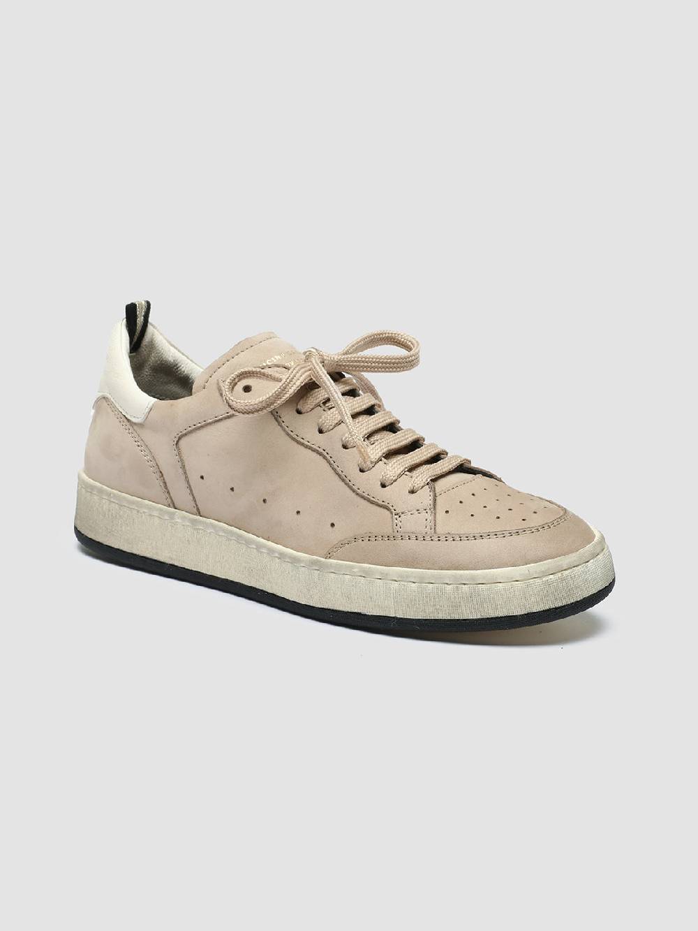 Officine Creative MAGIC 102 Sneakers in Pelle e Camoscio Marrone Italia