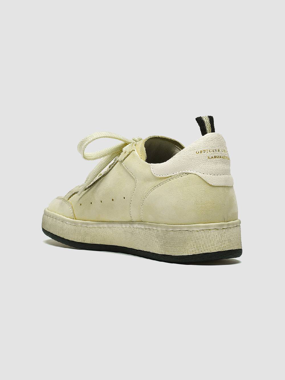 Officine Creative MAGIC 102 Sneakers in Camoscio e Pelle Beige Qualità