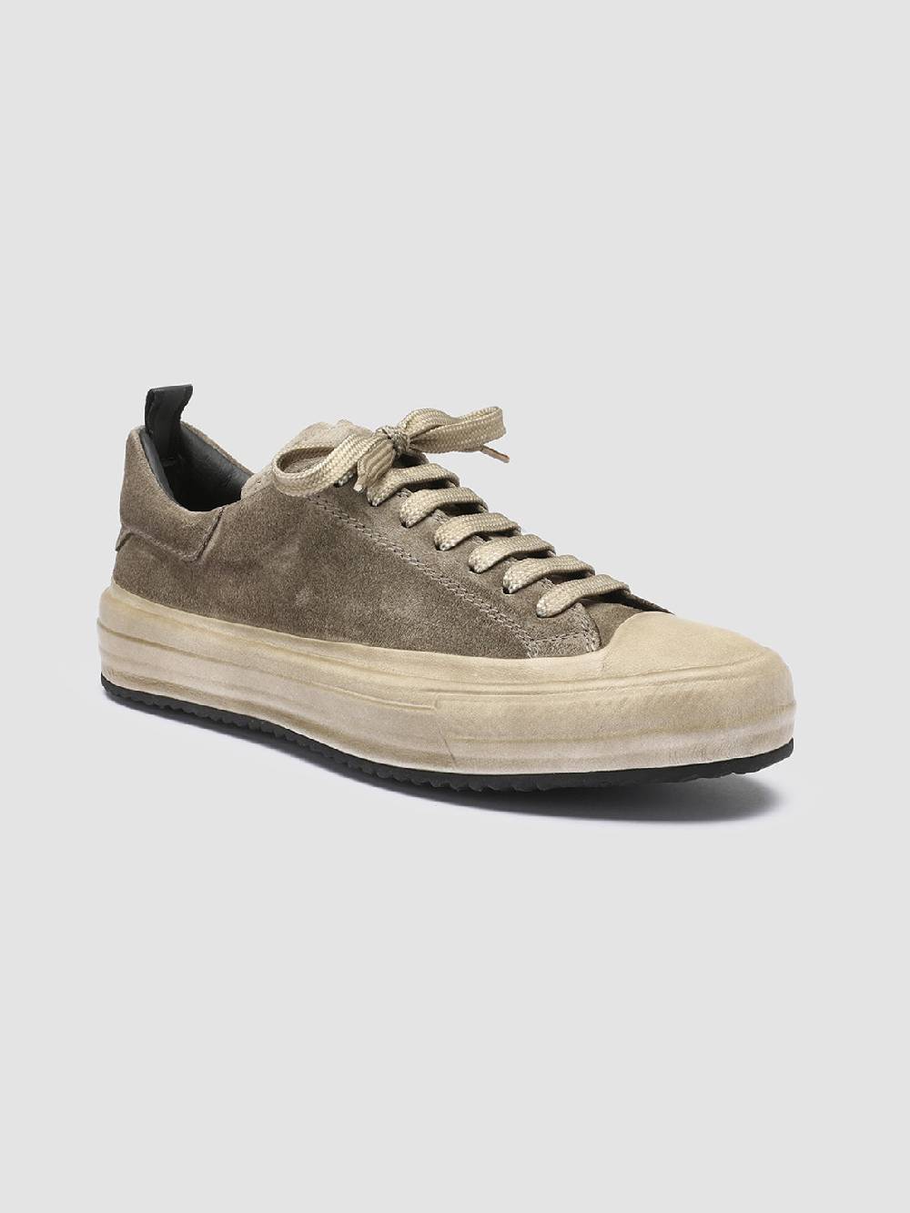 Officine Creative MES 105 Sneakers in Pelle Scamosciata Verde Promozione