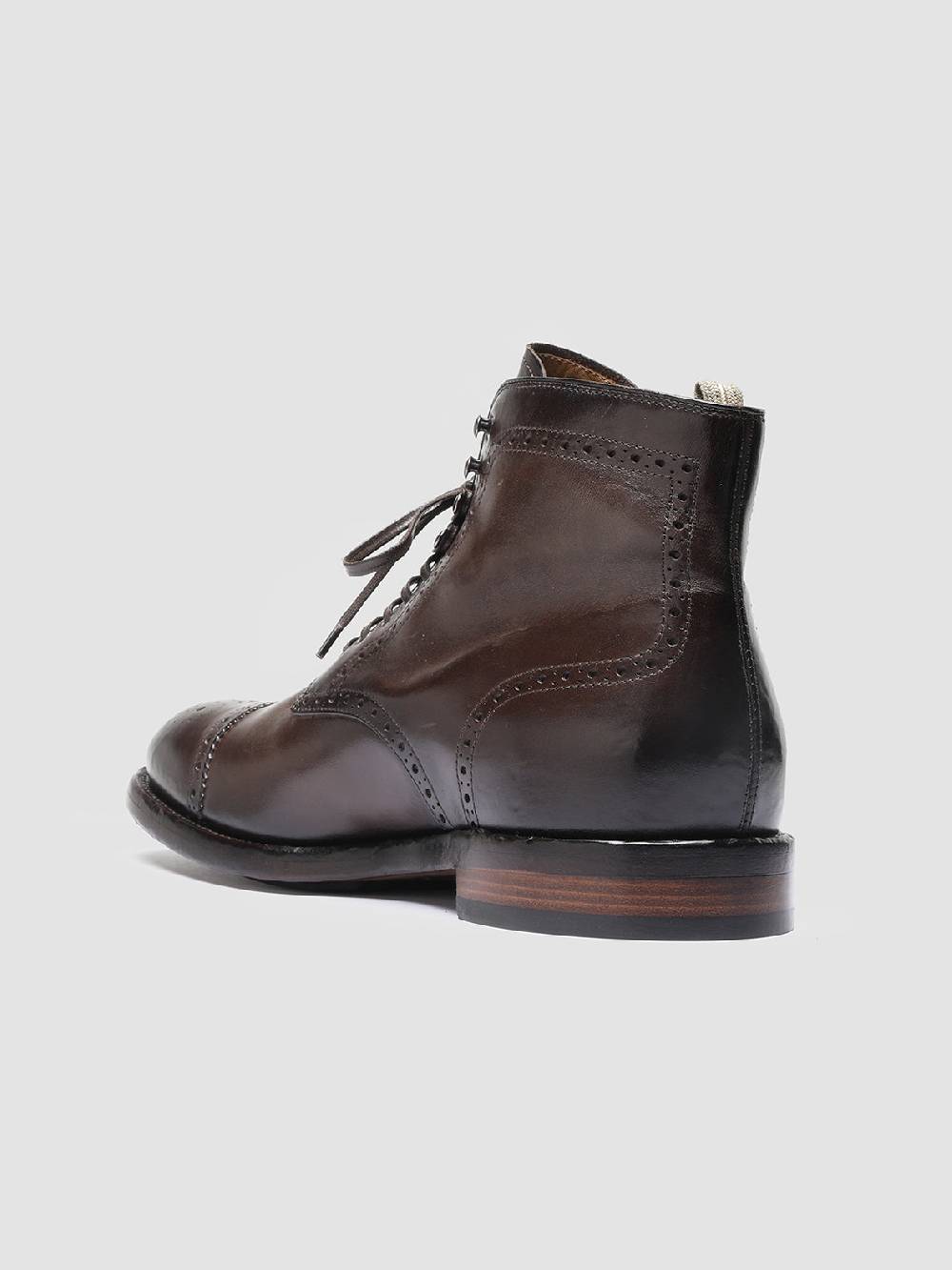 Officine Creative TEMPLE 004 Stivaletti in Pelle Marrone Soddisfazione Garantita