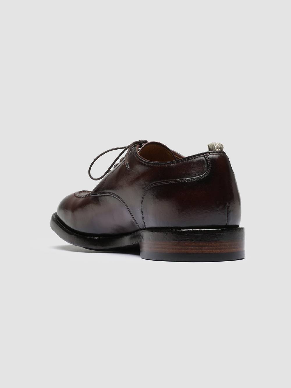Officine Creative TEMPLE 005 Derby in Pelle Bordeaux Qualità Garantita