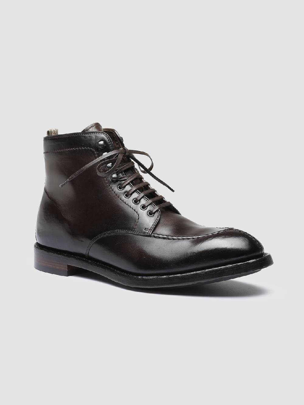 Officine Creative TEMPLE 006 Stivaletti in Pelle Marrone Negozi Online