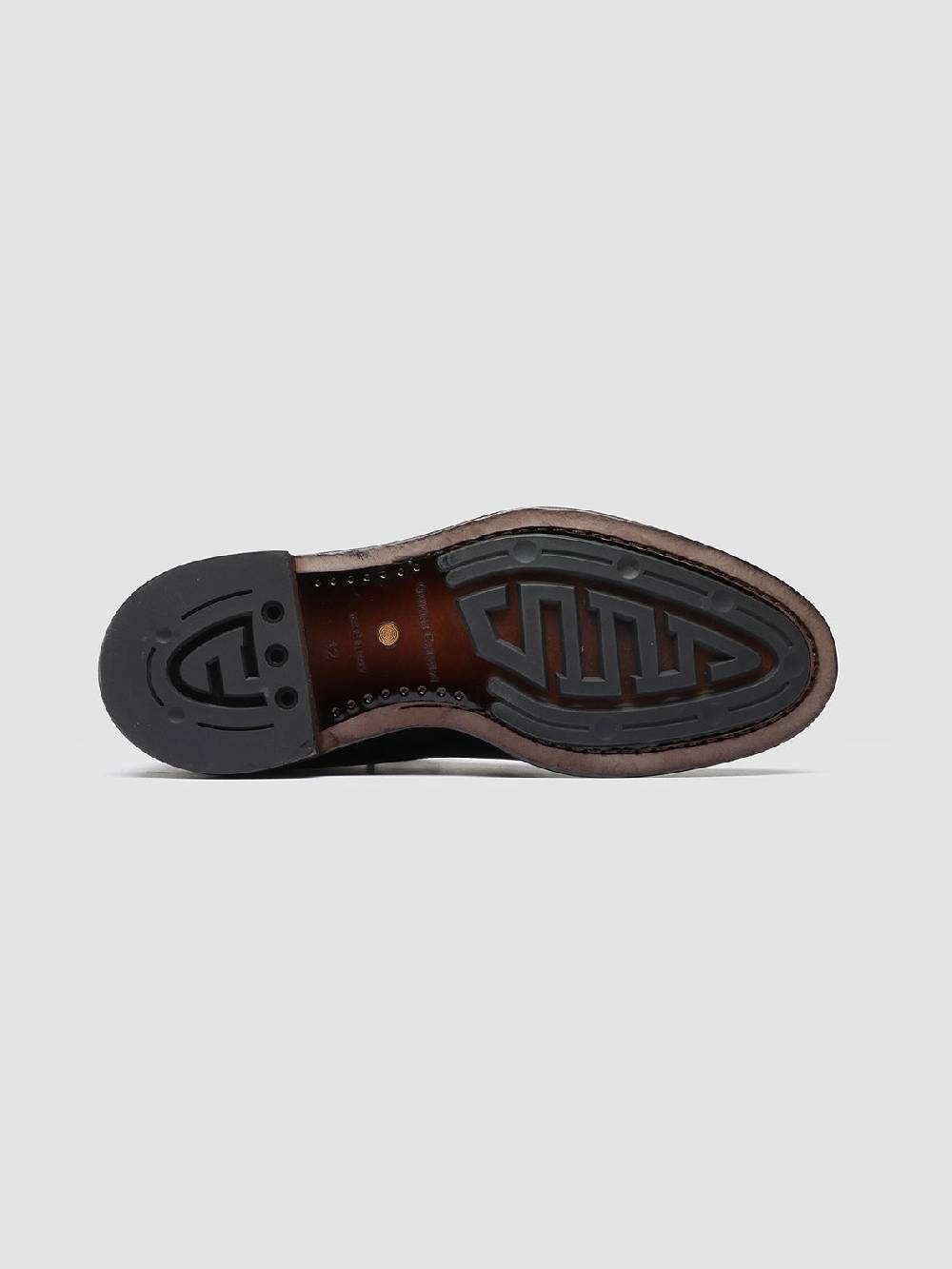 Officine Creative TEMPLE 006 Stivaletti in Pelle Marrone Negozi Online