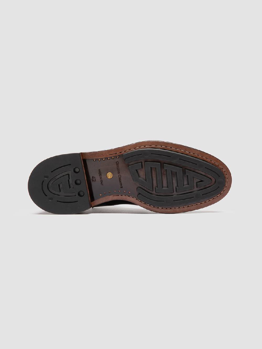 Officine Creative TEMPLE 006 Stivali Stringati in Pelle Marrone Acquista Ora