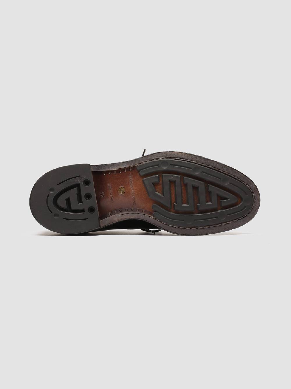 Officine Creative TEMPLE 008 Stivaletti Chelsea in Pelle Marrone Consegna Veloce