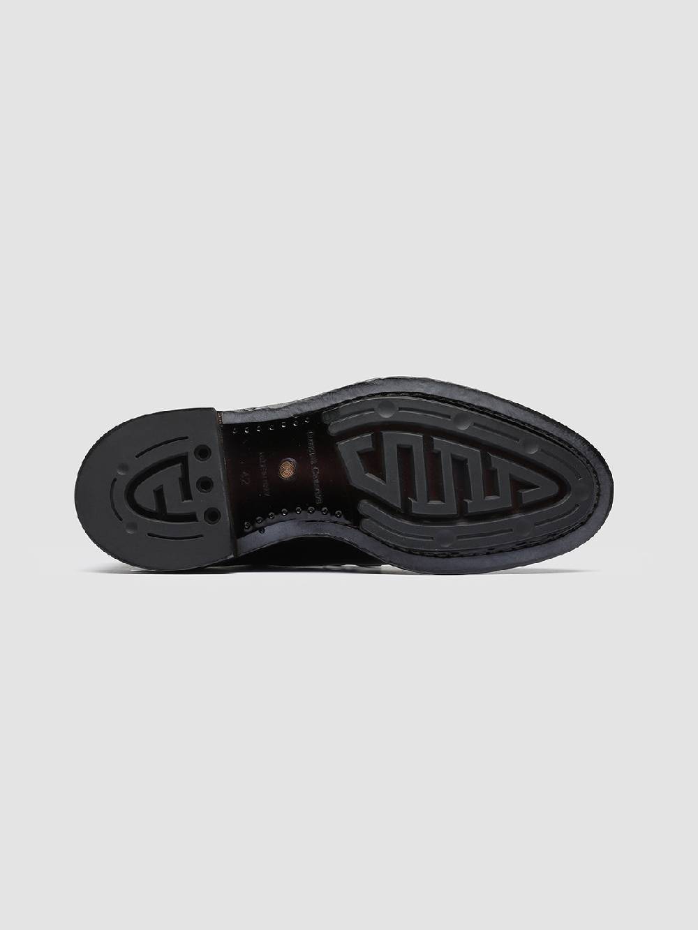 Officine Creative TEMPLE 008 Stivaletti Chelsea in Pelle Marrone Promozione Limitata