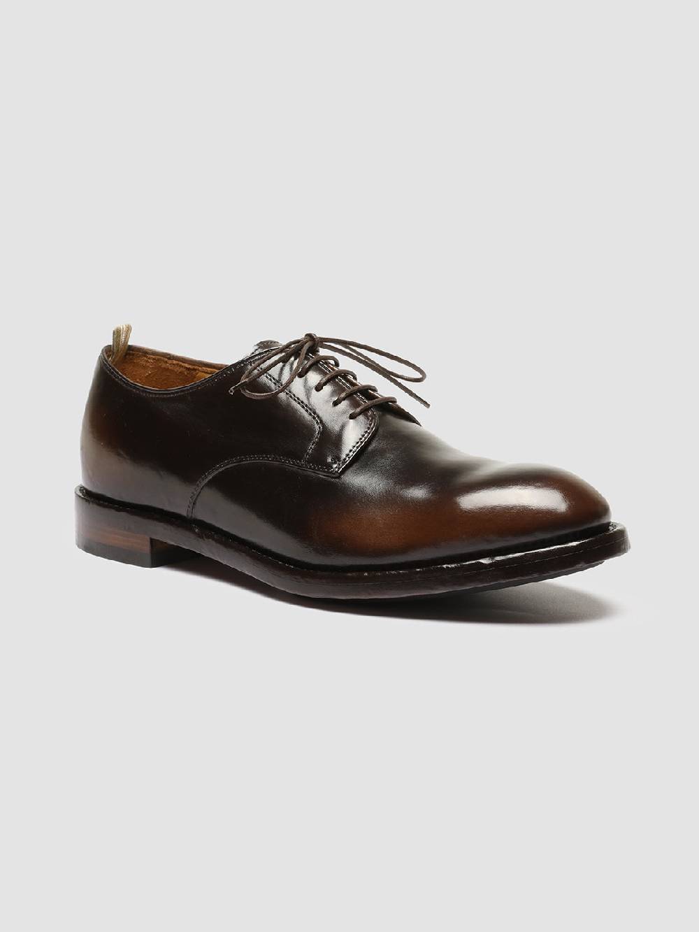 Officine Creative TEMPLE 018 Scarpe Derby in Pelle Marrone Shopping Online