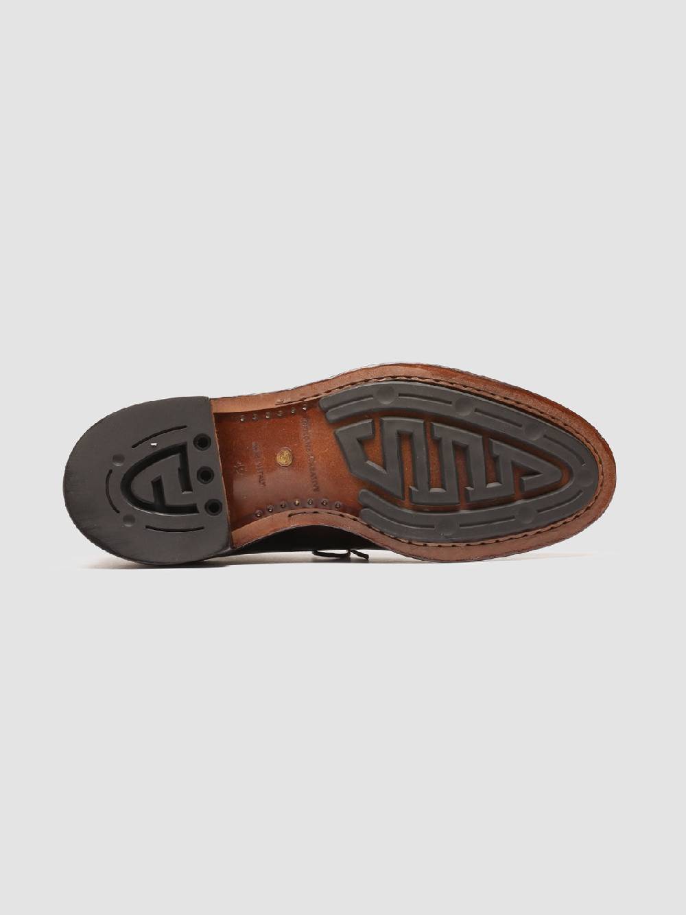 Officine Creative TEMPLE 018 Scarpe Derby in Pelle Marrone Shopping Online