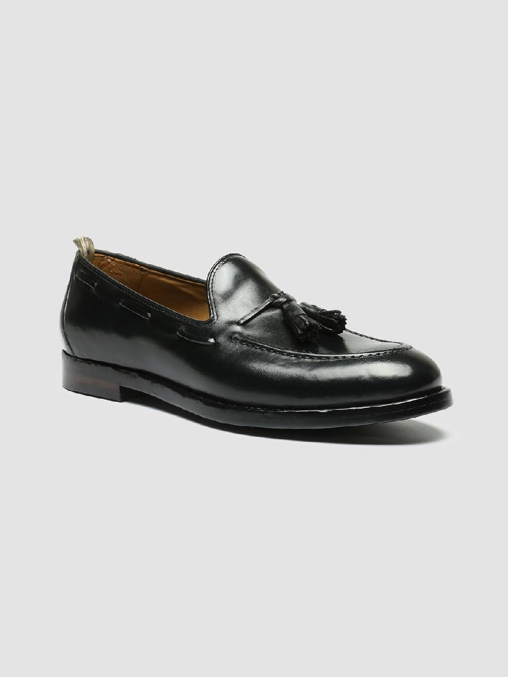 Officine Creative TULANE 001 Mocassini con Nappine in Pelle Nera Affare Del Giorno