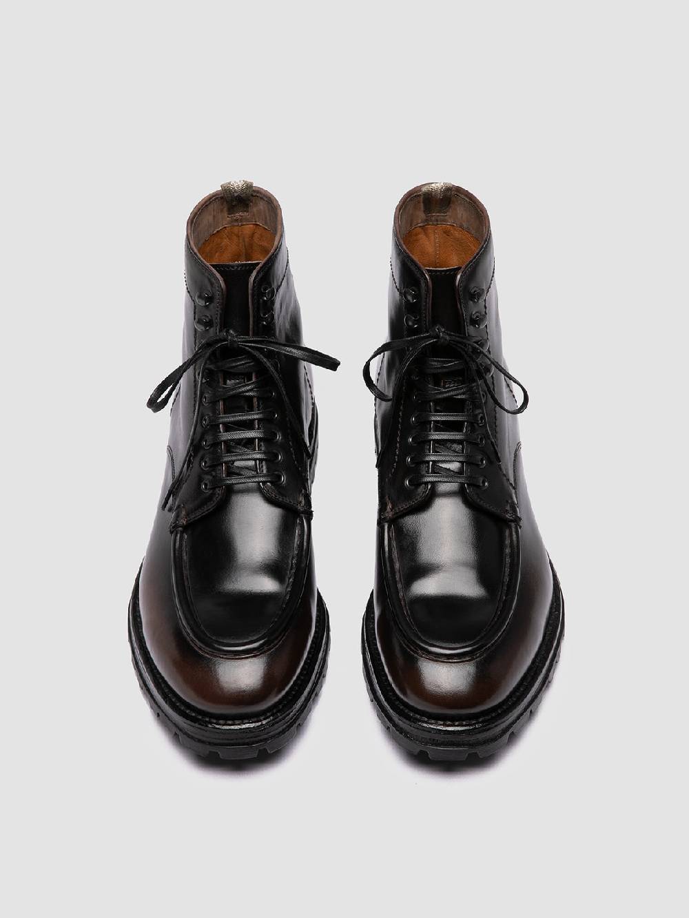 Officine Creative VAIL 010 Stivali Stringati in Pelle Marrone Convenienza
