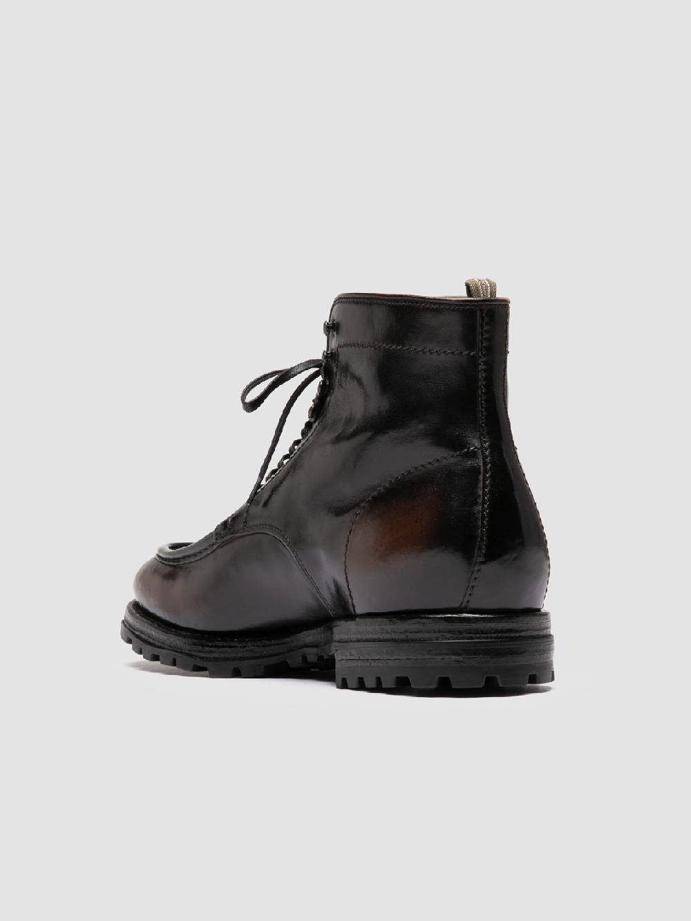 Officine Creative VAIL 010 Stivali Stringati in Pelle Marrone Convenienza