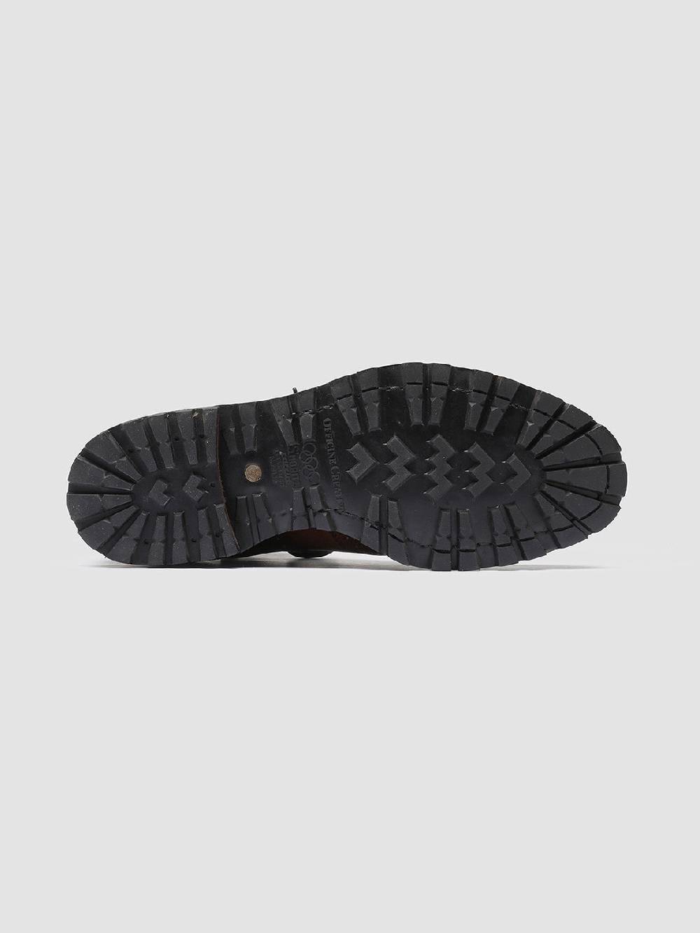 Officine Creative VAIL 012 Dark Brown Suede Monk Shoes Presa