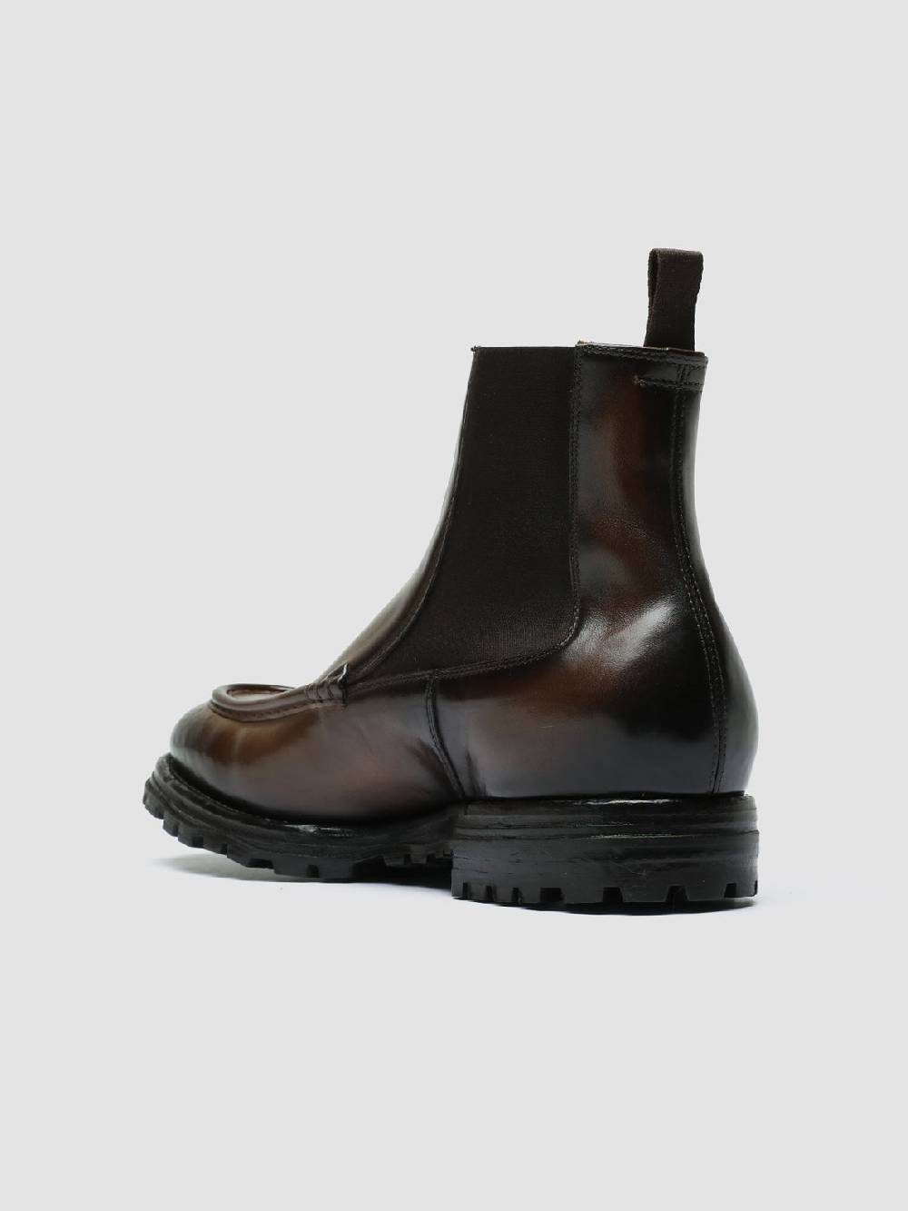 Officine Creative VAIL 017 Stivali Chelsea in Pelle Marrone Offerta