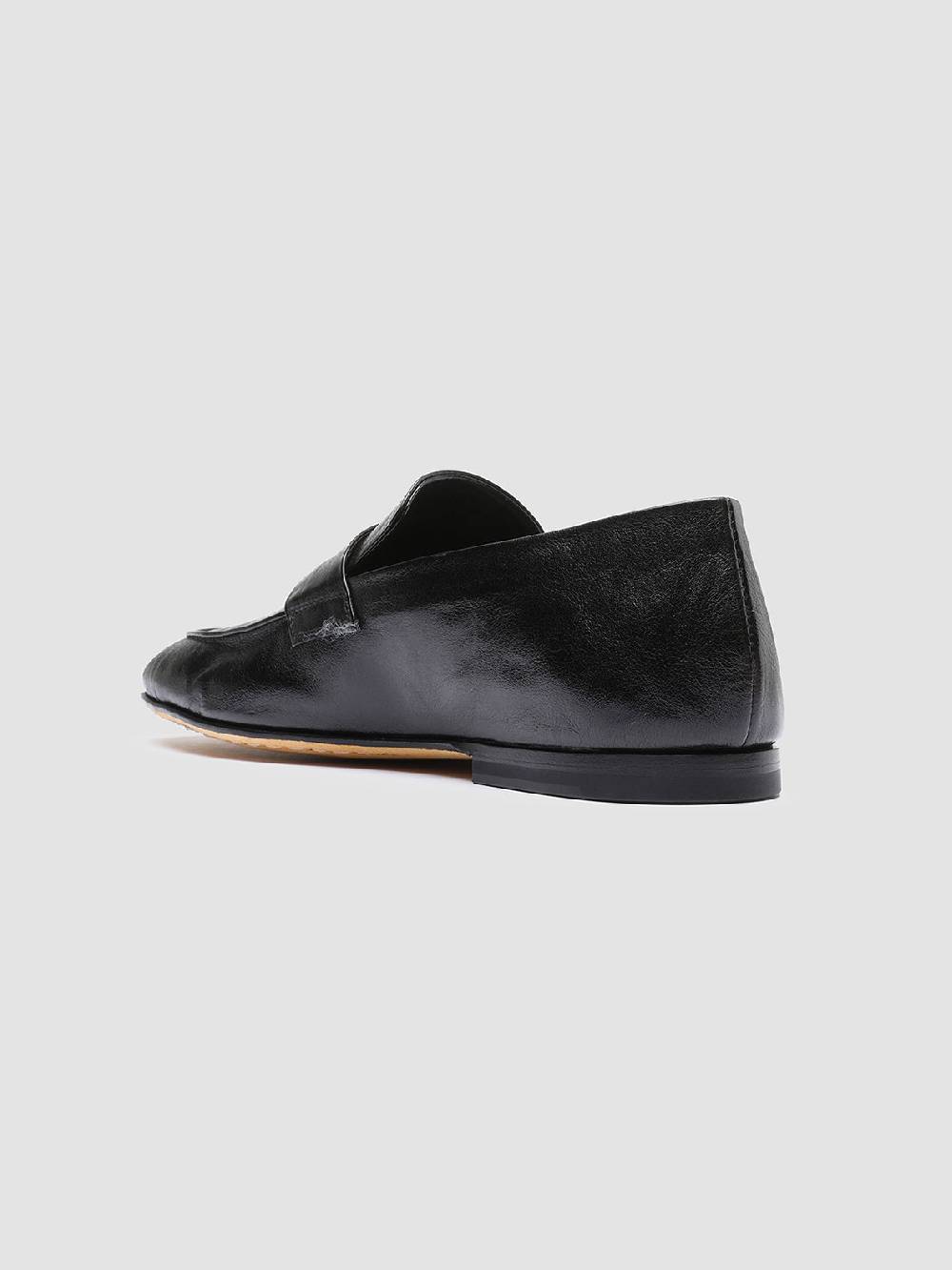 Officine Creative AIRTO 001 Mocassini Penny Loafer in Pelle Nera Online