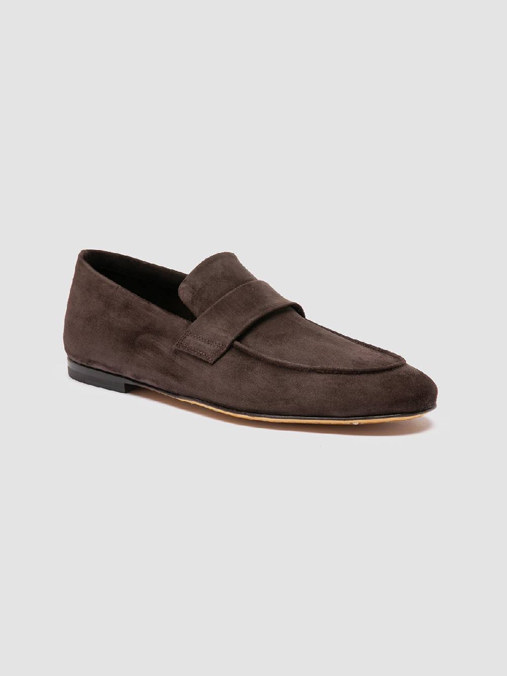 Officine Creative AIRTO 001 Mocassini in Pelle Scamosciata Marrone In Vendita