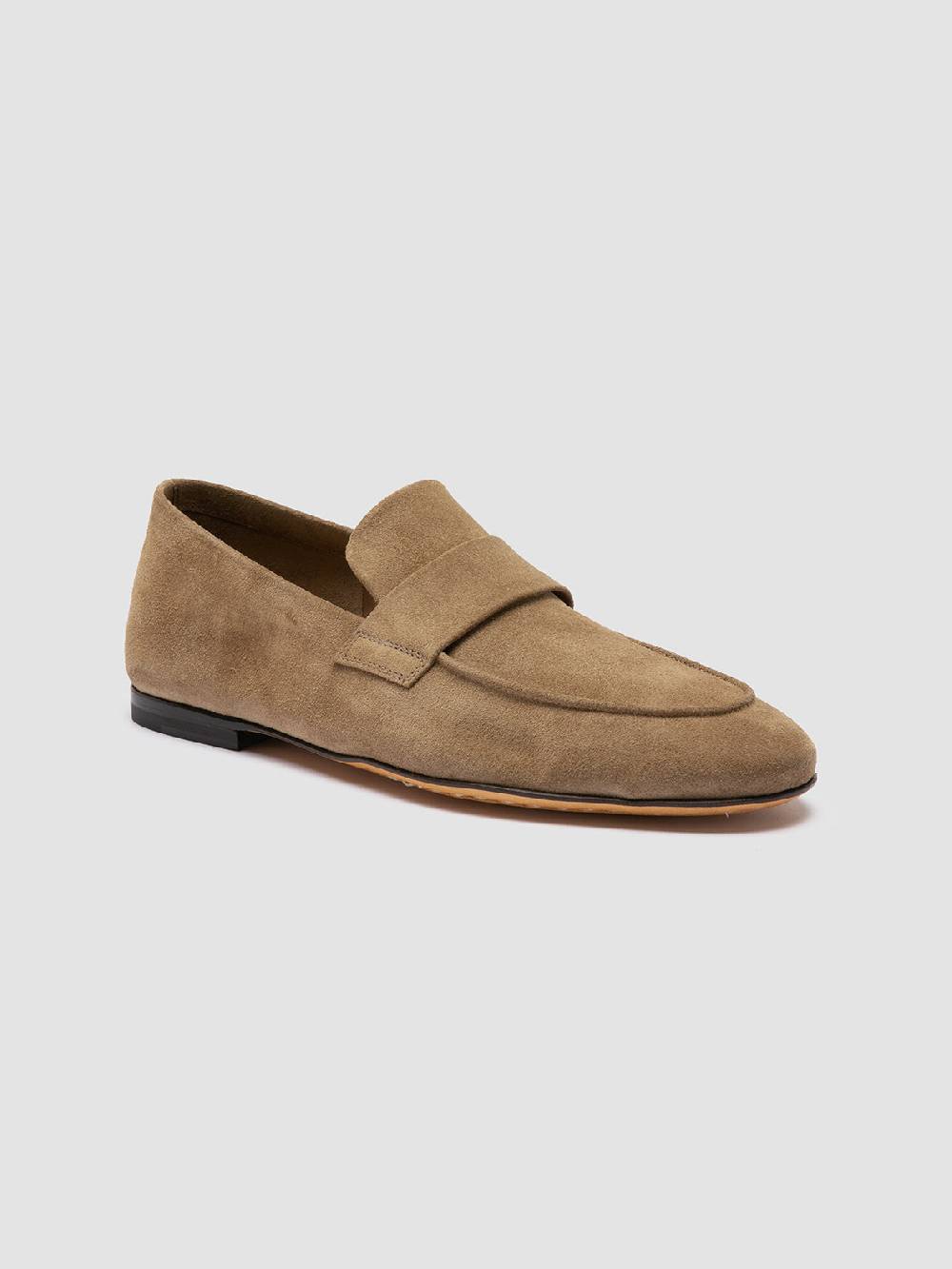 Officine Creative AIRTO 001 Mocassini in Pelle Scamosciata Marrone Saldi