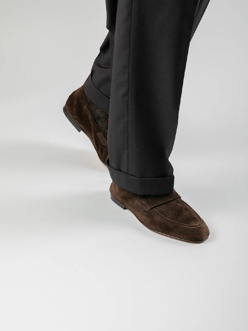 Officine Creative AIRTO 001 Mocassini in Pelle Scamosciata Marrone Saldi