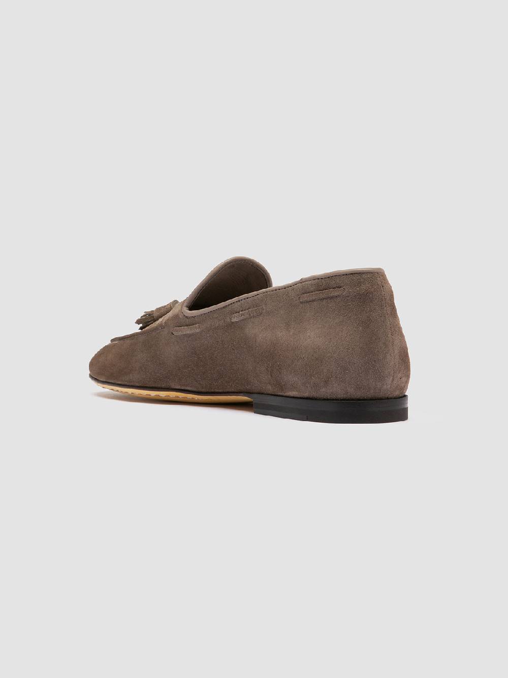 Officine Creative AIRTO 013 Mocassini con Nappine in Pelle Scamosciata Tortora Offerte