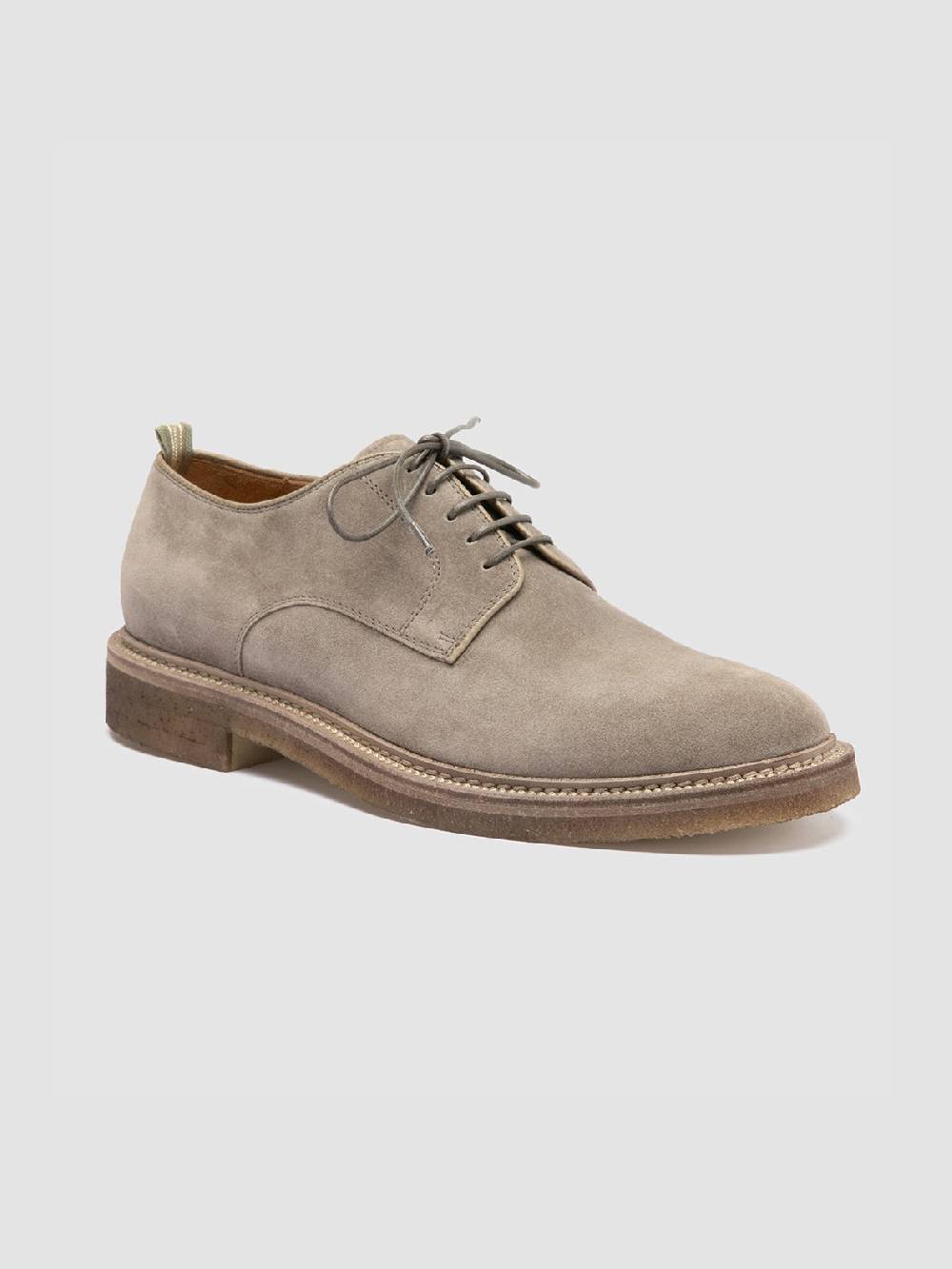 Officine Creative HOPKINS CREPE 115 Scarpe Derby in Pelle Scamosciata Tortora Vendite Flash
