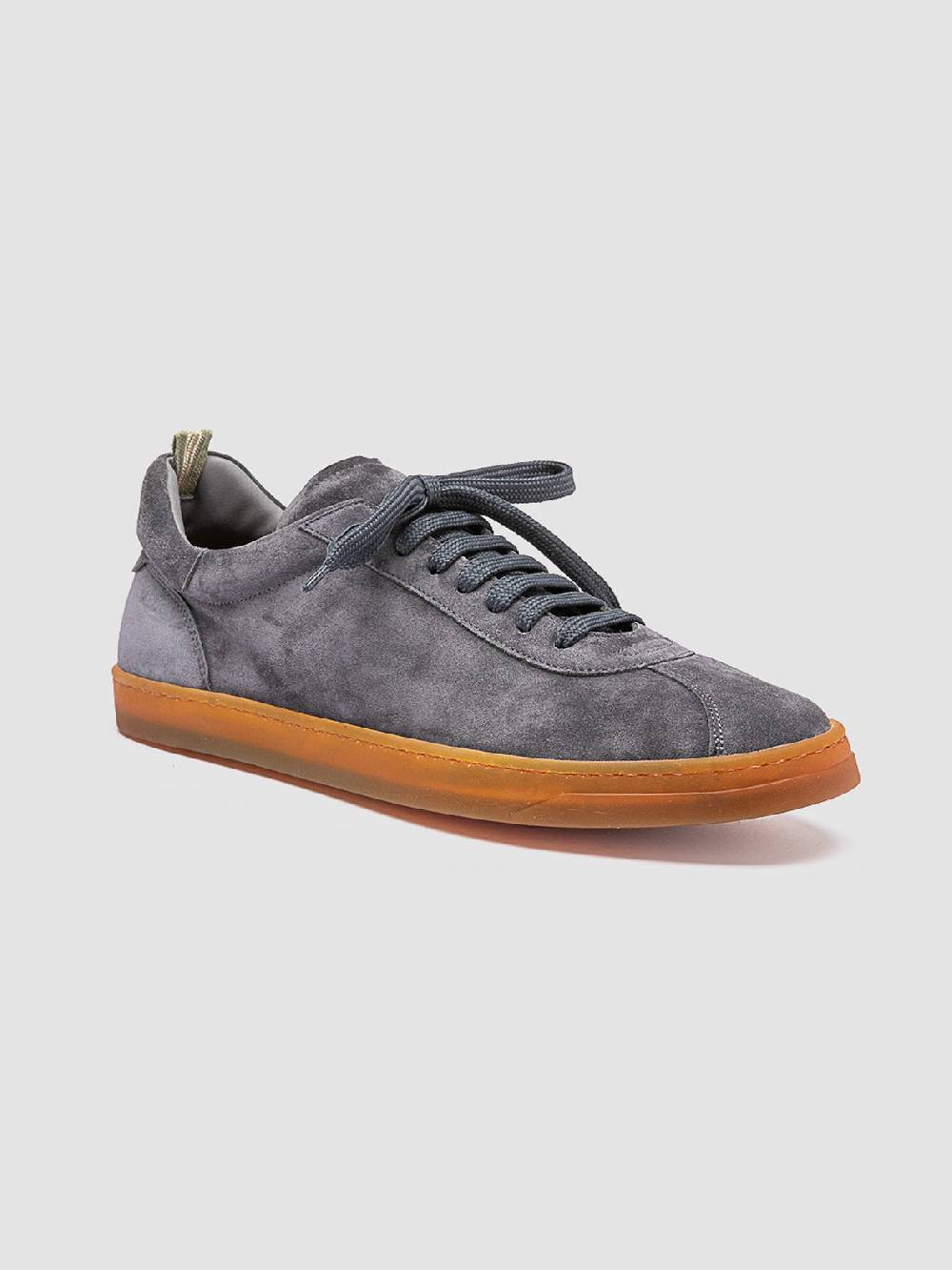 Officine Creative KARMA 015 Sneakers Basse in Pelle Scamosciata Grigia Nuova