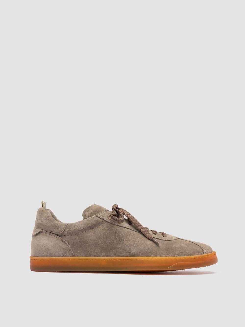 Officine Creative KARMA 015 Sneakers Basse in Pelle Scamosciata Tortora Moda