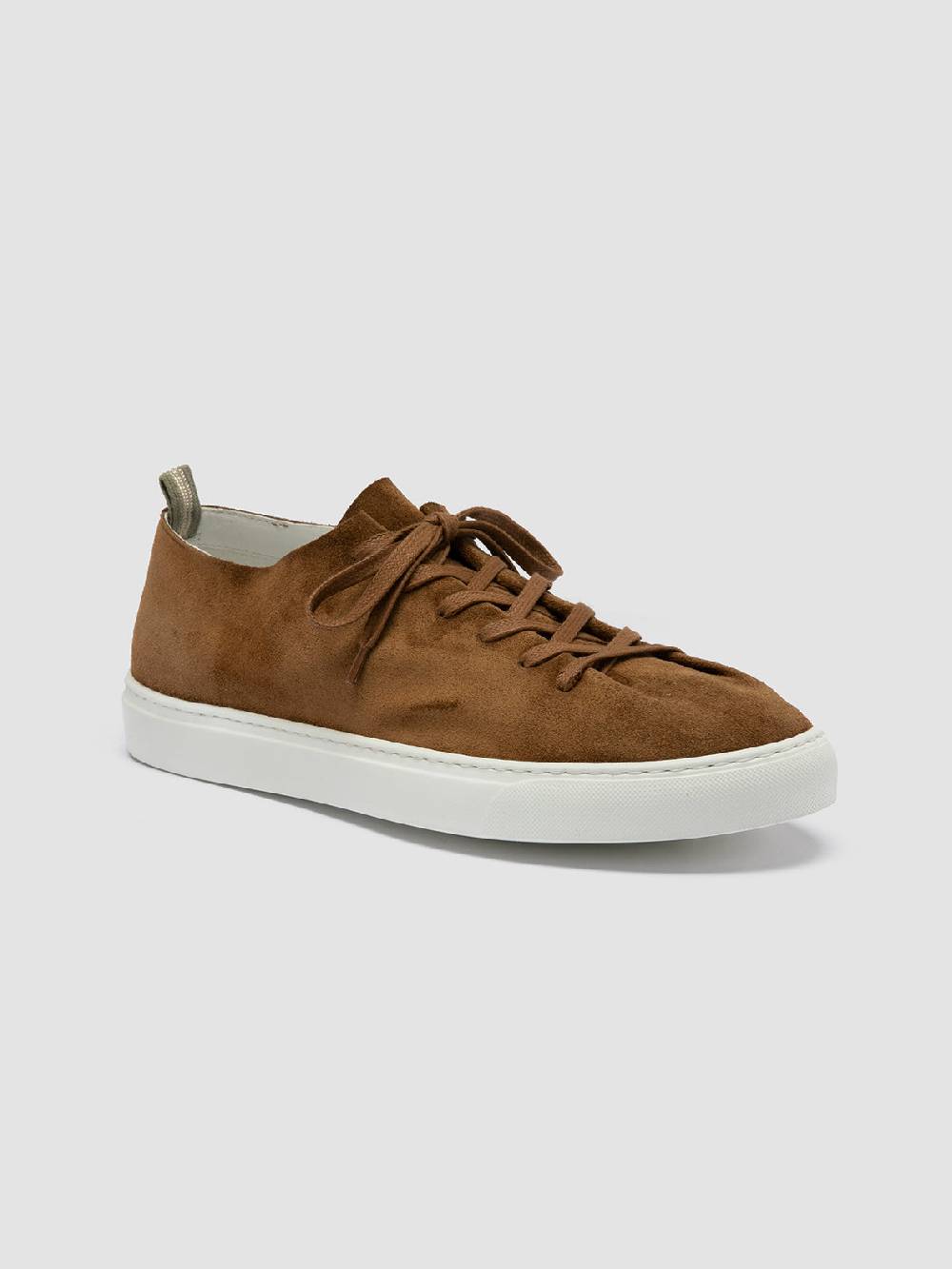 Officine Creative LEGGERA 001 Sneakers Basse in Pelle Scamosciata Marrone Spedizione gratuita