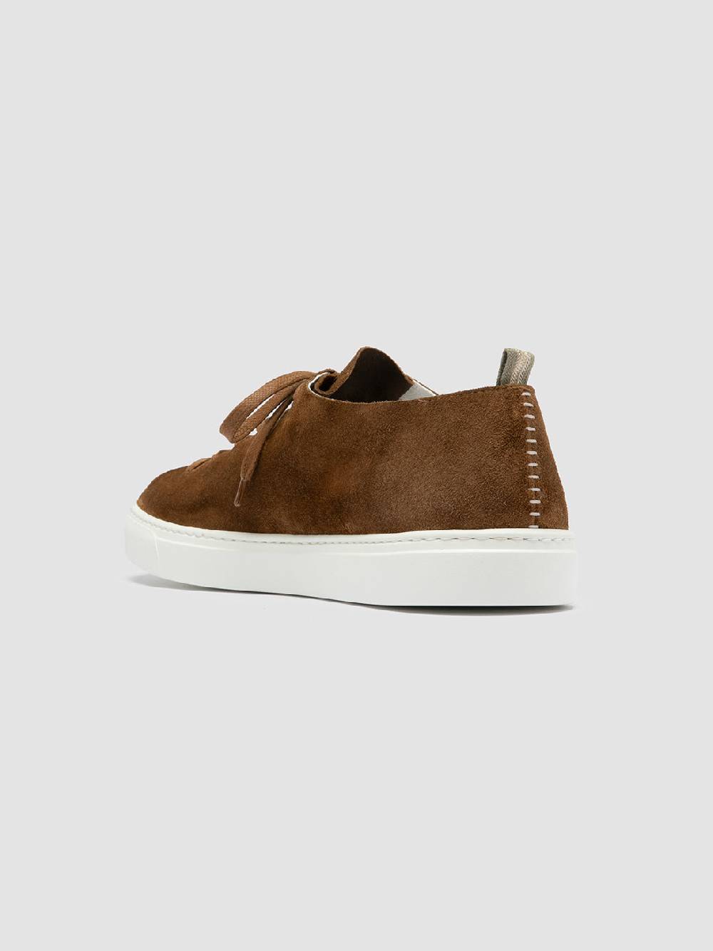 Officine Creative LEGGERA 001 Sneakers Basse in Pelle Scamosciata Marrone Spedizione gratuita